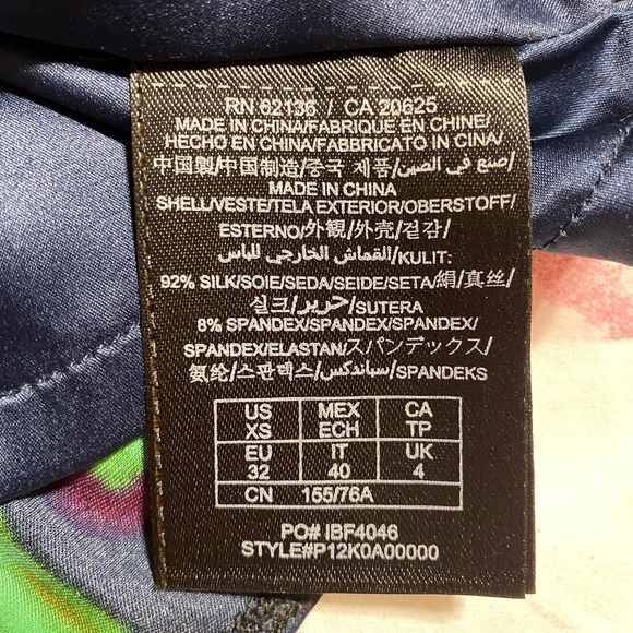 Guess by Marciano Y2K Silk Boho Hippie 70’s High Low Sleeve Mini Dress Size XS - Picture 11 of 11